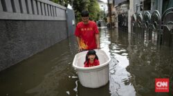 Penampakan Bencana Banjir Kepung Wilayah Grogol Jakarta