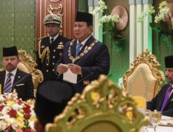 Prabowo Temui Sultan Hassanal Bolkiah di Istana Nurul Iman Brunei