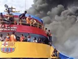 KM Barcelona Terbakar di Perairan Sulut, Satu Penumpang Hamil Tewas