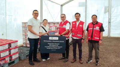Tanggap Bencana Flores, TBS Foundation Gandeng PMI Distrisbusikan Bantuan Sanitasi