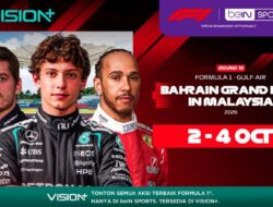 Jadwal dan Link Nonton Streaming F1 Bahrain GP Malaysia 2026 di VISION+